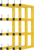 4-Pack Lumber Storage Rack, Wood Storage Racks Wall Mount, Heavy Duty Garage