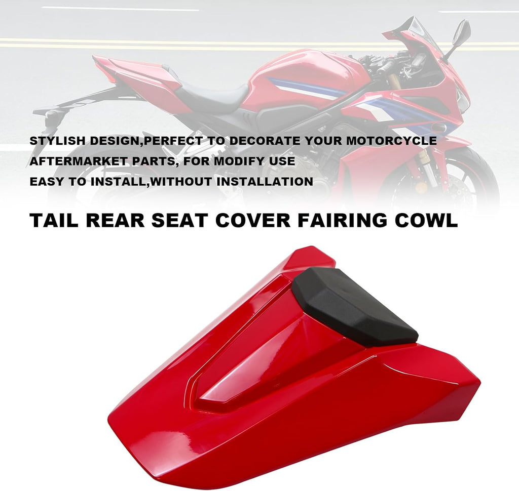 Rear Tail Seat Fairing Cover for Honda CBR650R 2024 2025 For Honda CB650R 2024-2025 Motorcycle Accessories Seat Cover Fairing (Red)