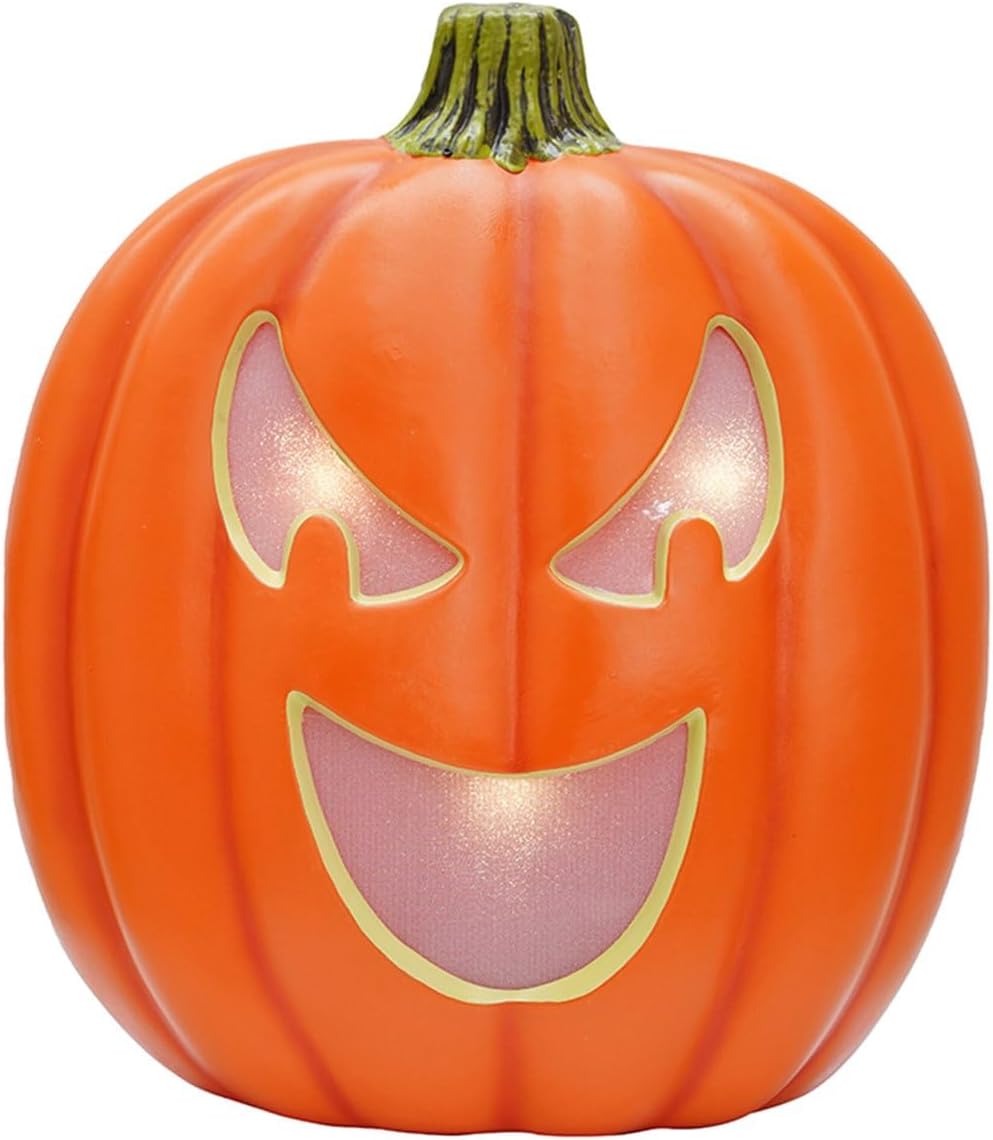 Haunted Hill Farm 1.8-Ft. LED Pumpkin Flatback Halloween Decoration
