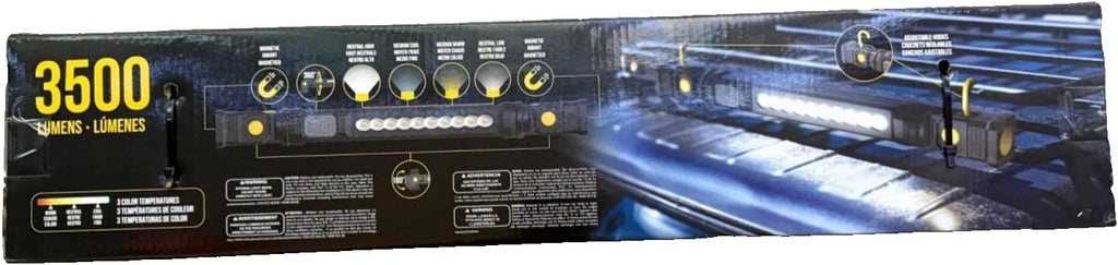 Rechargeable LED Work Light, Underhood Autolight, Magnetic, 3500 Lumen, 3 Color temperatures, High-Brightness Magnetic Automotive Work Light
