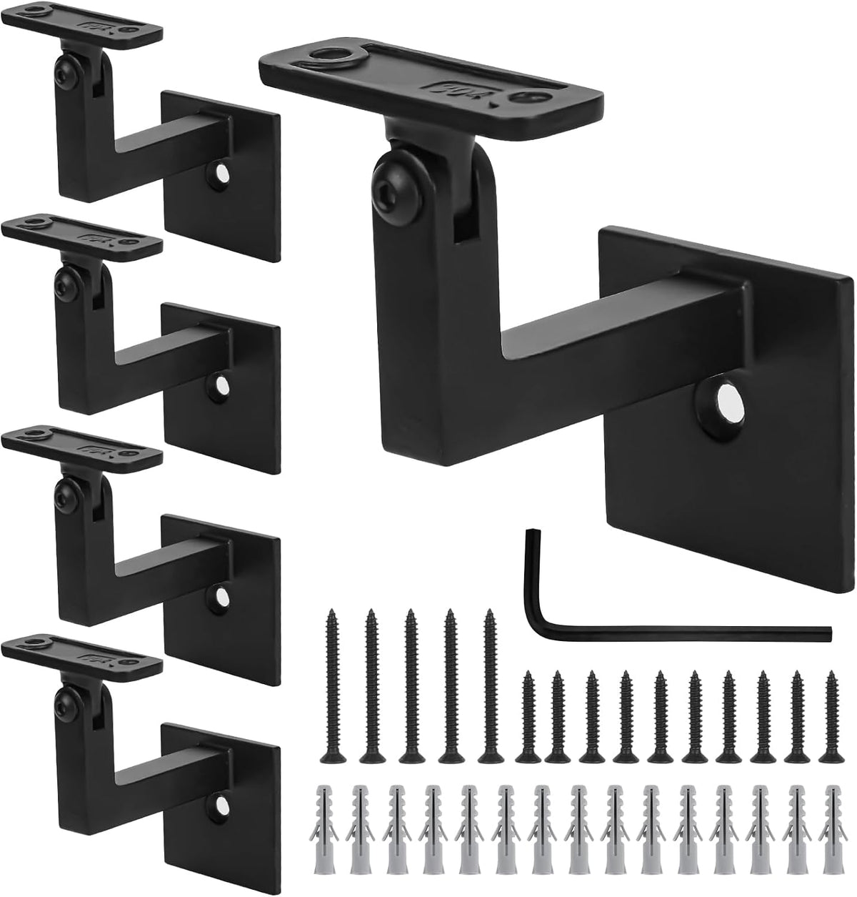 3to handrail bracket- 5 pack ss304 adjustable handrail, main product view