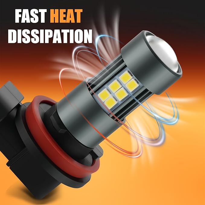 H11 LED Bulbs, H8 H16 Fog Light 6500K Cool White - Image 4
