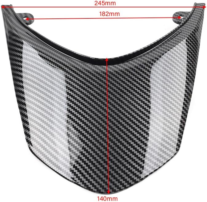 Rbanna1 1 Pc ABS Plastic Rear Seat Fairing Fairing Tail Light Cover Carbon Fiber Black for Kawasaki Ninja ZX10R 04-2005