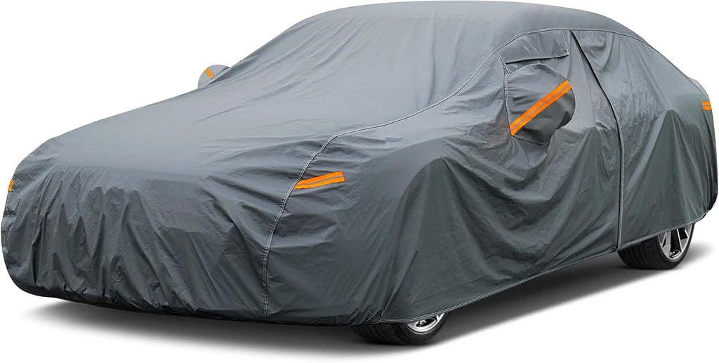 16 Layers Car Cover Waterproof All Weather, Heavy Duty Outdoor Car Cover