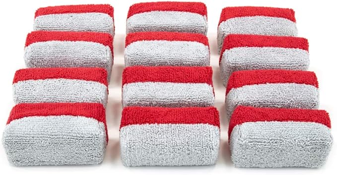 Autofiber Mini Ceramic Coating Applicator Sponge | 12 Pack | by Autofiber