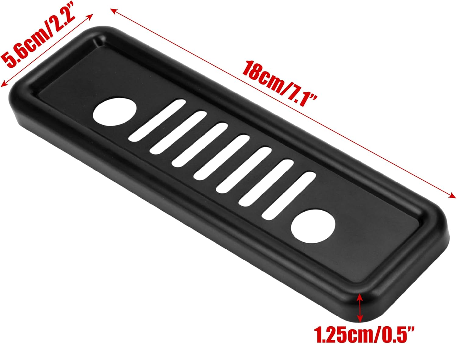Jeep Rear Third Brake Light Cover Fit for 2007-2017 Wrangler JK JKU, High Centre Third Guard Decoration for Jeep JK Accessories, Dark Smoke Protector Trim High-Mount Grille, Automobile Tail Lamp Black