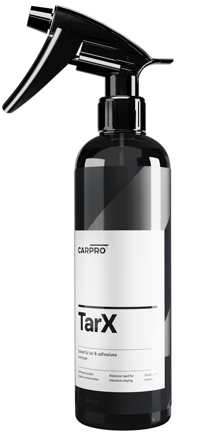 CARPRO TarX Tar & Adhesive Remover - Professional Strength Sap, Tar, Dirt & Bug Remover - Automotive Degreaser Car Wash Detailing - Protection for Your Car or Truck - 500ml (17oz) w/Sprayer