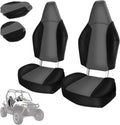 Seat Cover Replacement for 2012-2018 Polaris RZR 570,2008-2014 Polaris RZR 800, 2011-2014 Polaris RZR 900, Black and Gray, 2pcs