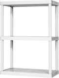 gracious living 3 shelf fixed height solid light, main product view