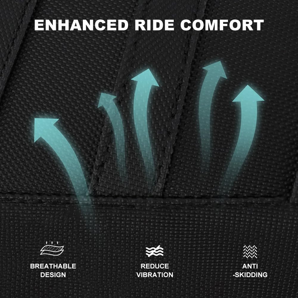 Non-Slip Seat Cover Waterproof Leather Striped Grip Gripper Seat Cushion Cover Fit for YFZ 450 2004-2013