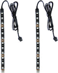 2PCS 8'' Multi-Color Motorcycle LED Strip Light 12V Waterproof IP68 Flexible Accent Light for car underglow Truck Street Bike Automotive Boats