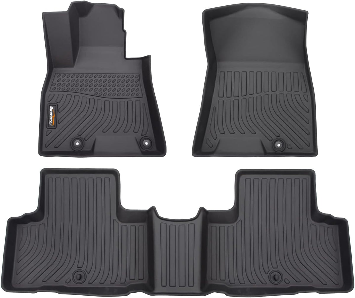 Binmotor-Floor Mats Custom for for Genesis GV80 2021-2025 5-Seater, 1st & 2nd
