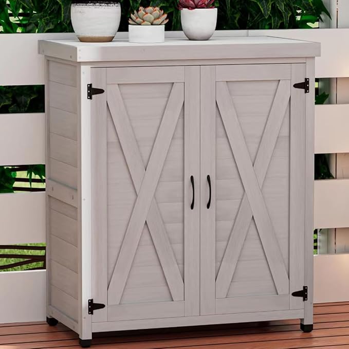 Outdoor Storage Shed Waterproof, Potting Shed by Zjjseloru