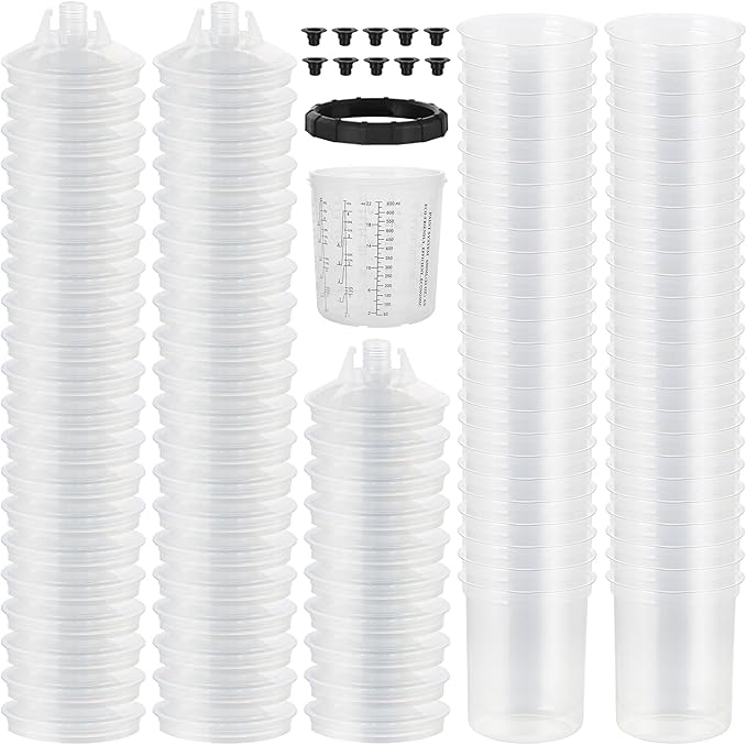 Disposable Paint Spary Gun Cups, Spray Paint Cup Kit by ROADGIVE