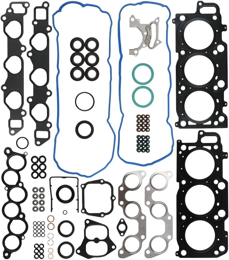 Head Gasket Set for HS9592PT, HS9295PT-1, HS9592PT-2, HGS963 | Fit Lexus ES300 RX300 Fit Toyota Avalon Camry Highlander Sienna 1999-2006 3.0L 2995CC V6 DOHC, (24 Valve), Eng Code "1MZFE"