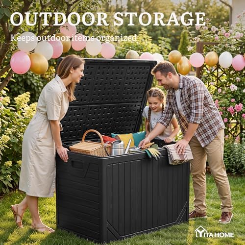 yitahome xxl 230 gallon extra large outdoor deck, side view