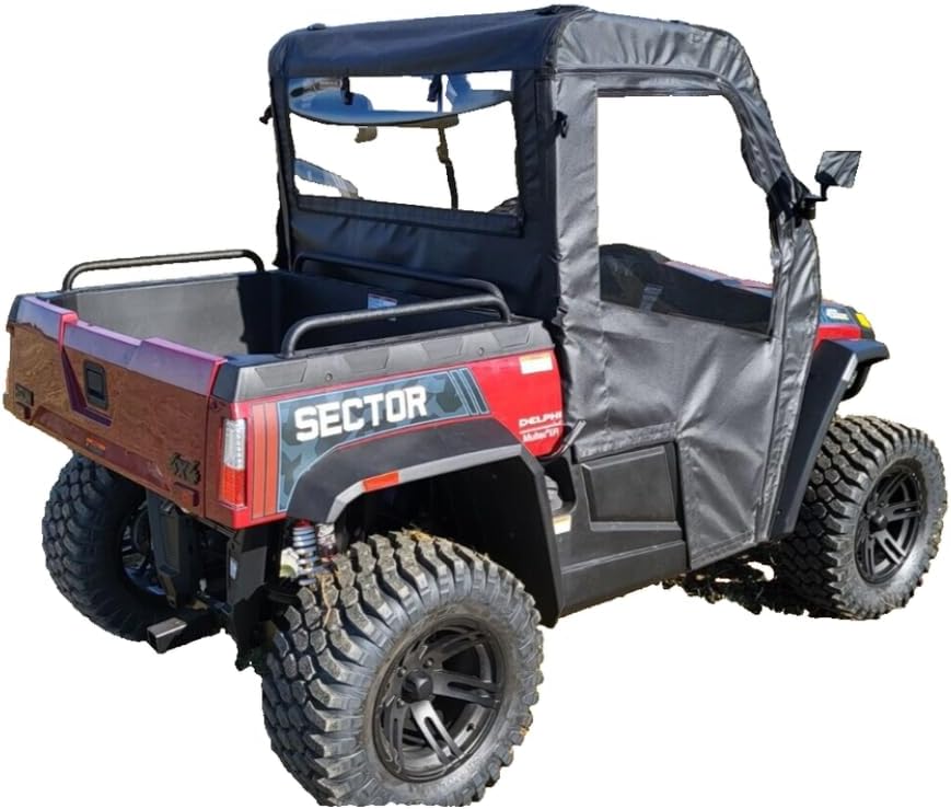 HISS45-DRF-BZS Soft Doors & Rear Window for HiSun Sector 450/550 / 750
