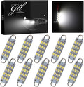 GrandviewTM 10 X 44mm(1.73") 12-SMD 1210 3528 Chip Rigid Loop Festoon LED Bulbs for Car Interior Light Dome Map Light Door Courtesy Lights 561 562 567 (White)