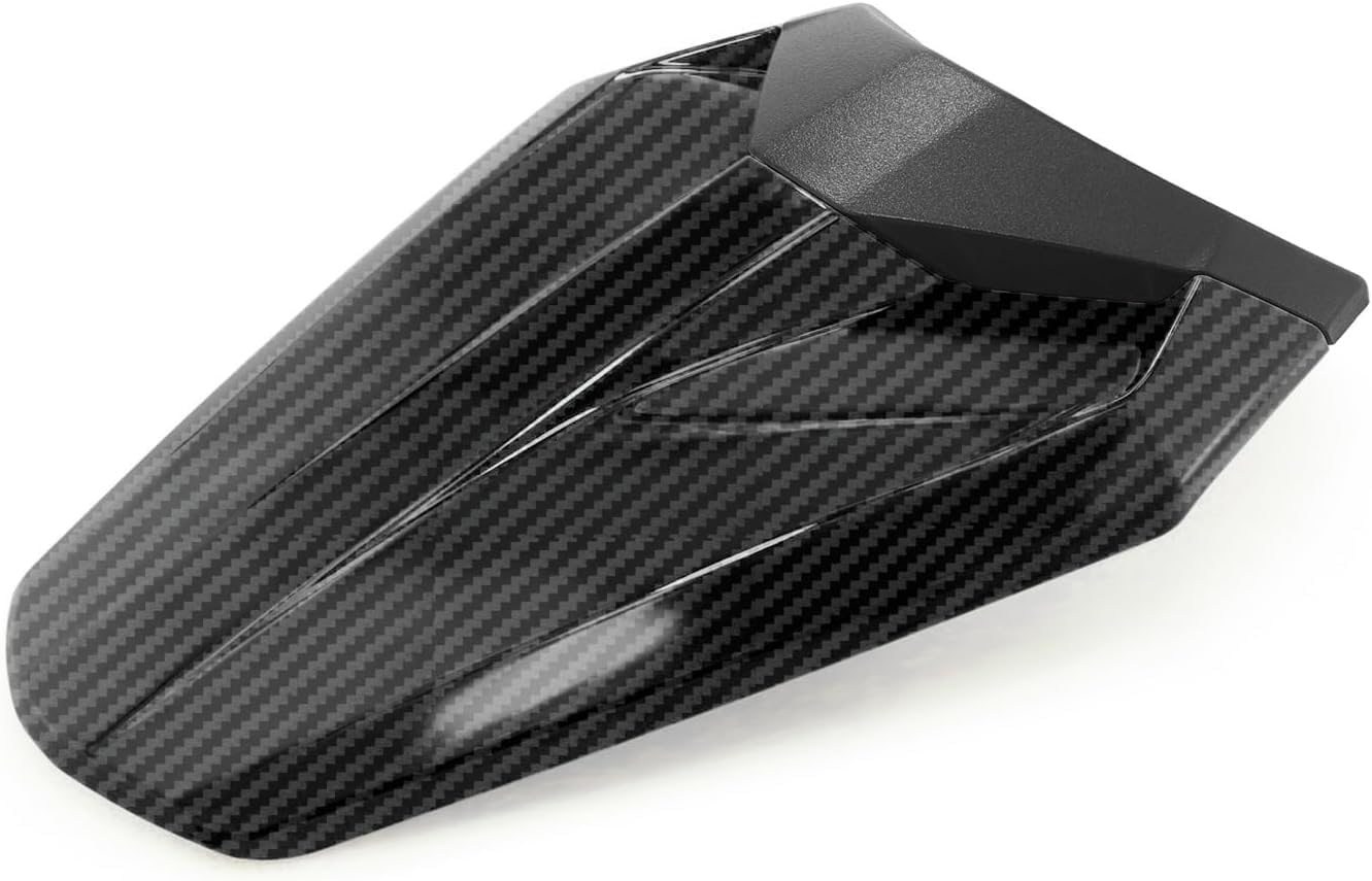 Motorcycle Seat Cowl Cover Compatible With Kawa' Ninja ZX4RR ZX-4RR 2023 2024 2025 ABS Tail Cover Rear Hump Solo Seat Cover Replacement (Carbon)