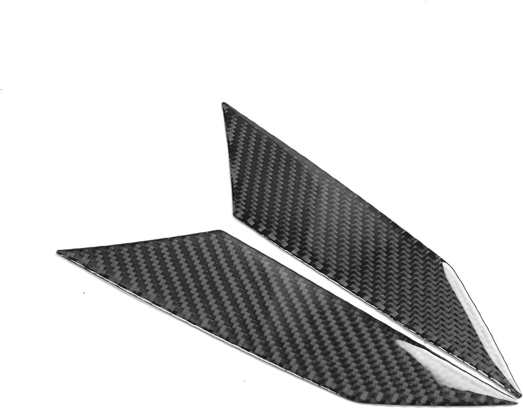 Soft Black Carbon Fiber Car Tail Lights Both Side Trim 4 Pieces Decal Sticker for Corvette C8 2020-2024 Carbon Fiber Rear Tail Light Lamp Side Cover Trim Left Right Side Car Accessories