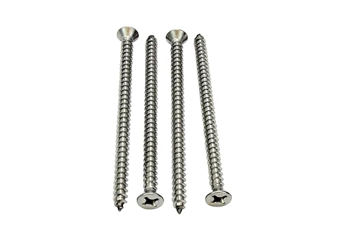 Bolt Dropper #12 X 3-1/2'' Stainless Steel Flat Head Phillips Wood Screw - Image 4