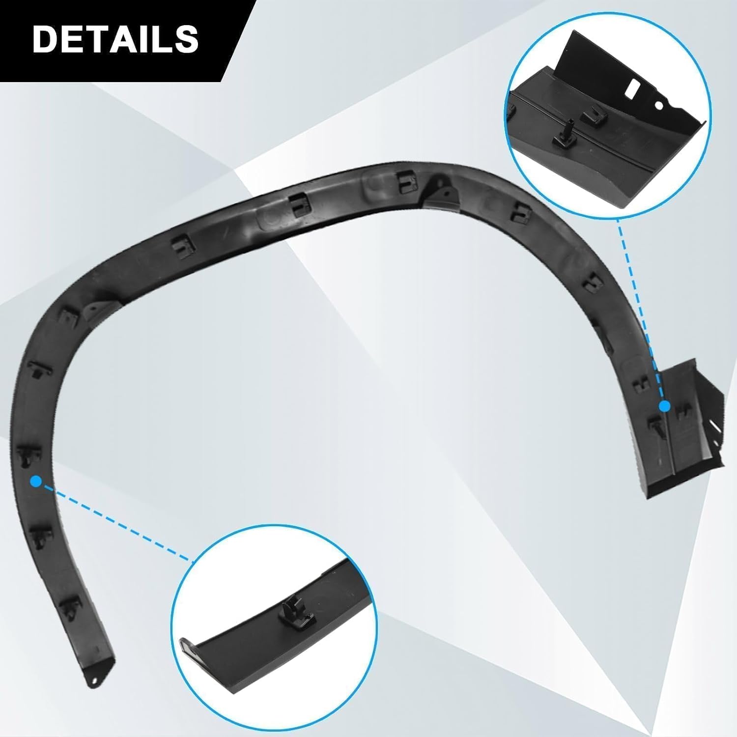 SecosAutoparts Front Fender Flare Right Side Compatible with Volkswagen Atlas 2018-2021 Replace# 3CN853718B9B9