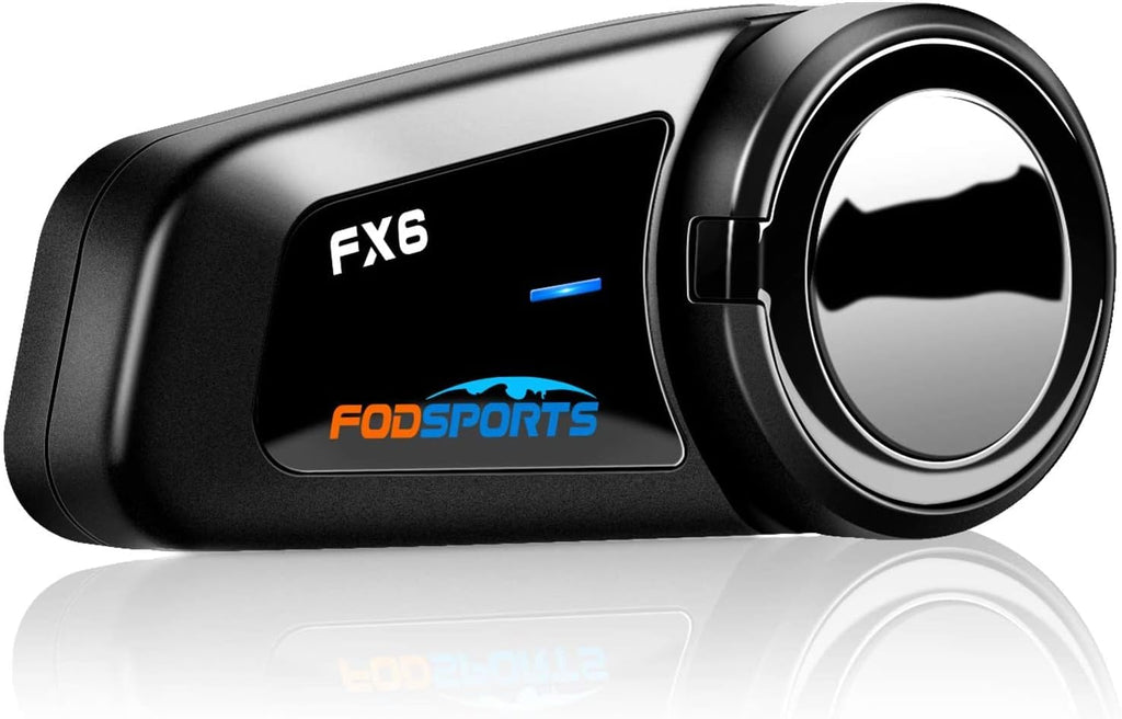 Fodsports FX6 Motorcycle Bluetooth Headset, 6 Riders Group Motorbike Bluetooth