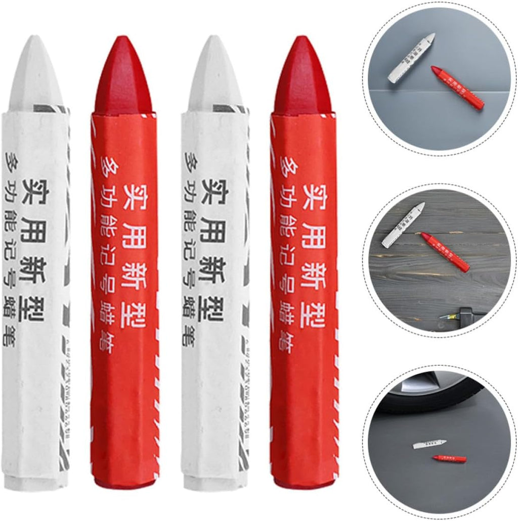 20pcs Waterproof Wax Tire Marker Pens for Car Tire Repair Convenient Marking and Versatile Use, Sturdy Wax Material for Automotive Repair and Car Maintenance