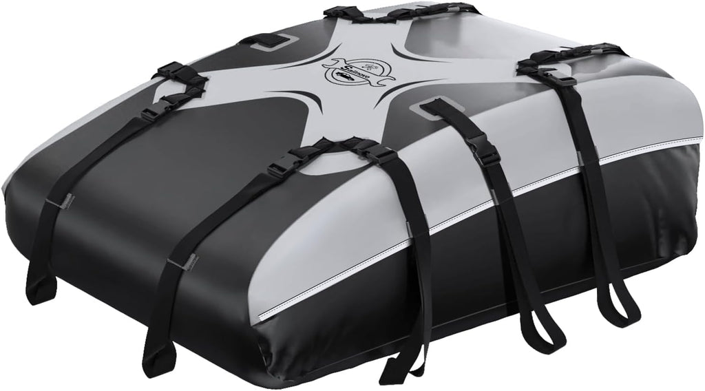 Sailnovo Rooftop Cargo Carrier Roof Bag,20 Cubic feet Soft PVC Waterproof Roof Bag for Most Vehicles with/Without Rack with Strap,Anti-Slip Mat,Padlock,Foldable Car Top Carrier for Road Trip Camping