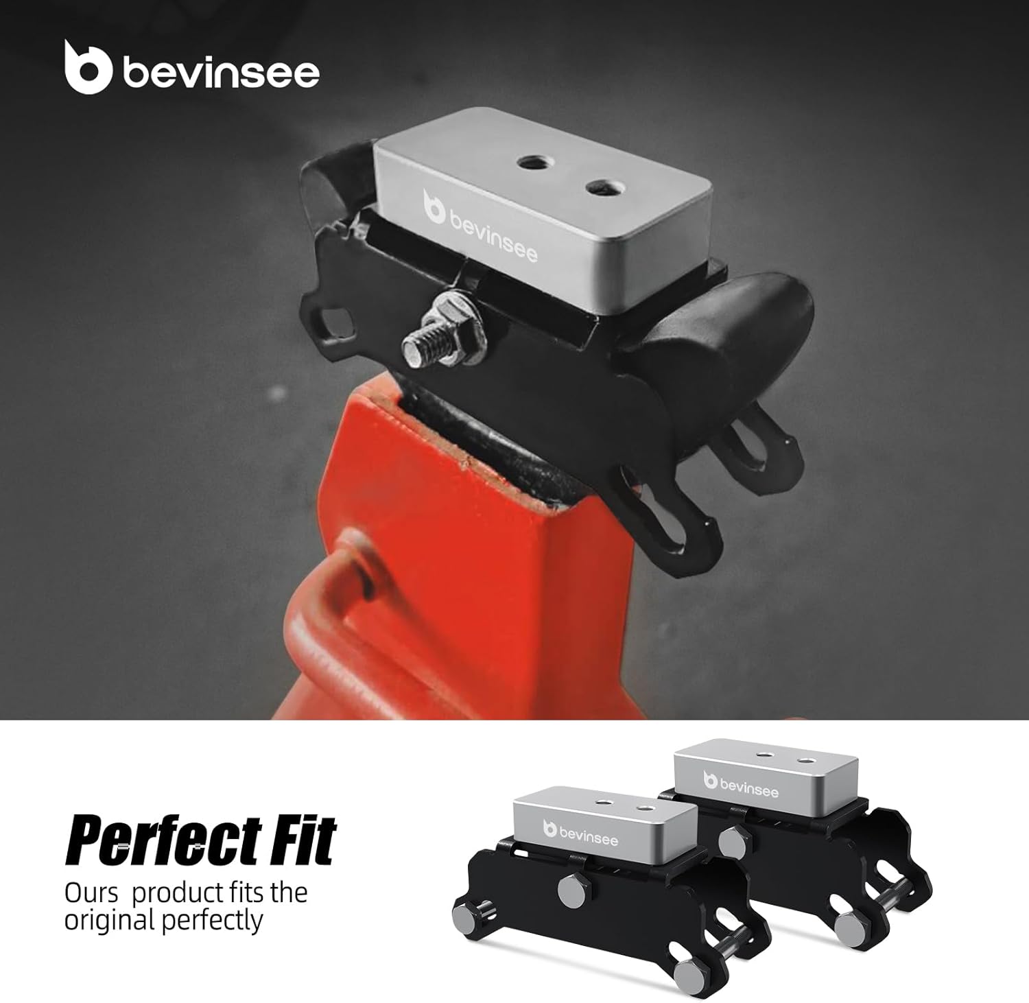 Bevinsee 3-4 Ton Jack Stand Adapter Compatible with BMW & MINI Compatible with Toyota Supra A90 Nissan GTR, Aluminum Car Lifting Jack Pad Repair Tool Frame Protector