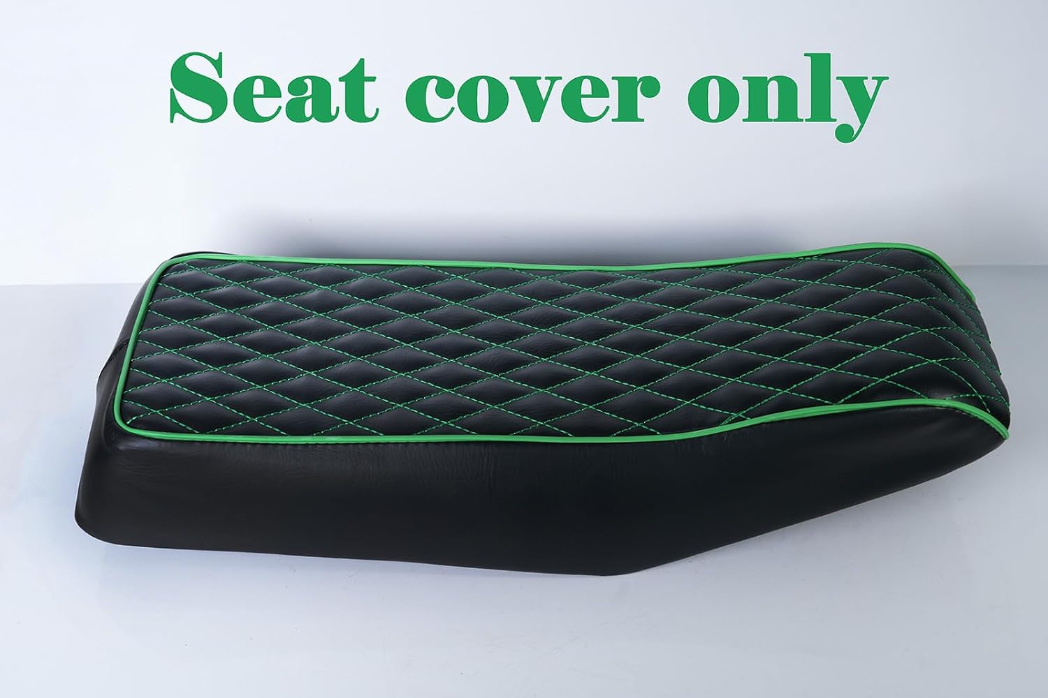 JMCHstore Green Diamond Stitch Retro Mini bike Seat Cover for Monster Mega Moto MMB80 80cc MMB105 105cc, For Coleman Realtree RB100 RT100 Mini Bike Cushion Replacement parts