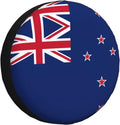 New Zealand Flag Print Universal Spare Tire Cover for RV, Jeep | Wheel Protector Fits Rv, Trailer, Jeep, Shield Tires From Sun, Dirt And Rain For Outdoor Storage