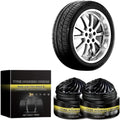 Gel Abrillantador De Llantas De Larga DuracióN, Tyre Nourish Cream, Tire Coating Paste Rapid Acting, Premium Tire Coating & Trim Restorer, Long-Lasting TireShine Gelfor For Car Tires (2PCS)