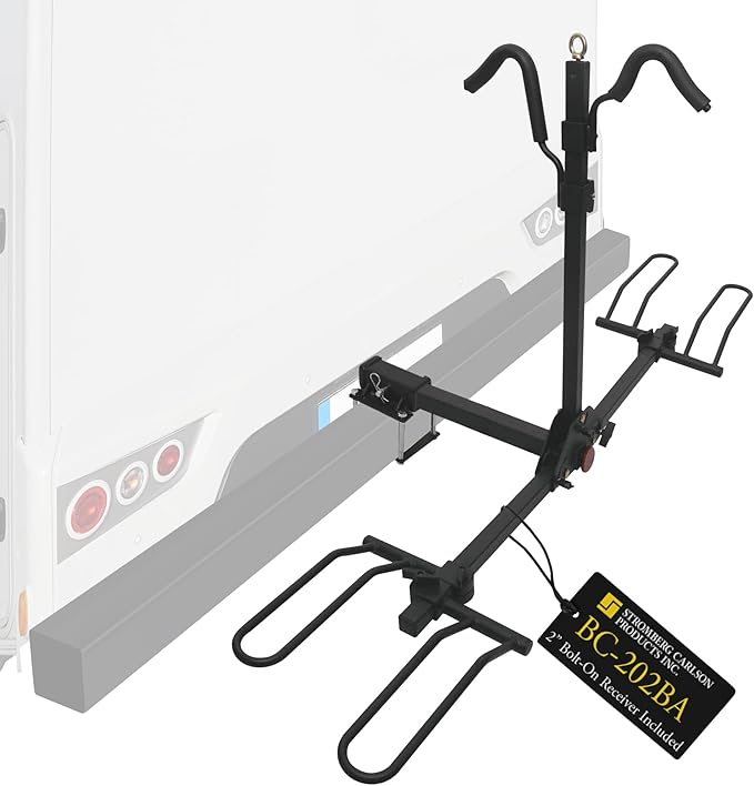 Stromberg Carlson BC-202BA 2-Bike Platform Style Hitch Mount Foldable Bike Rack by StrombergCarlsonProductsInc