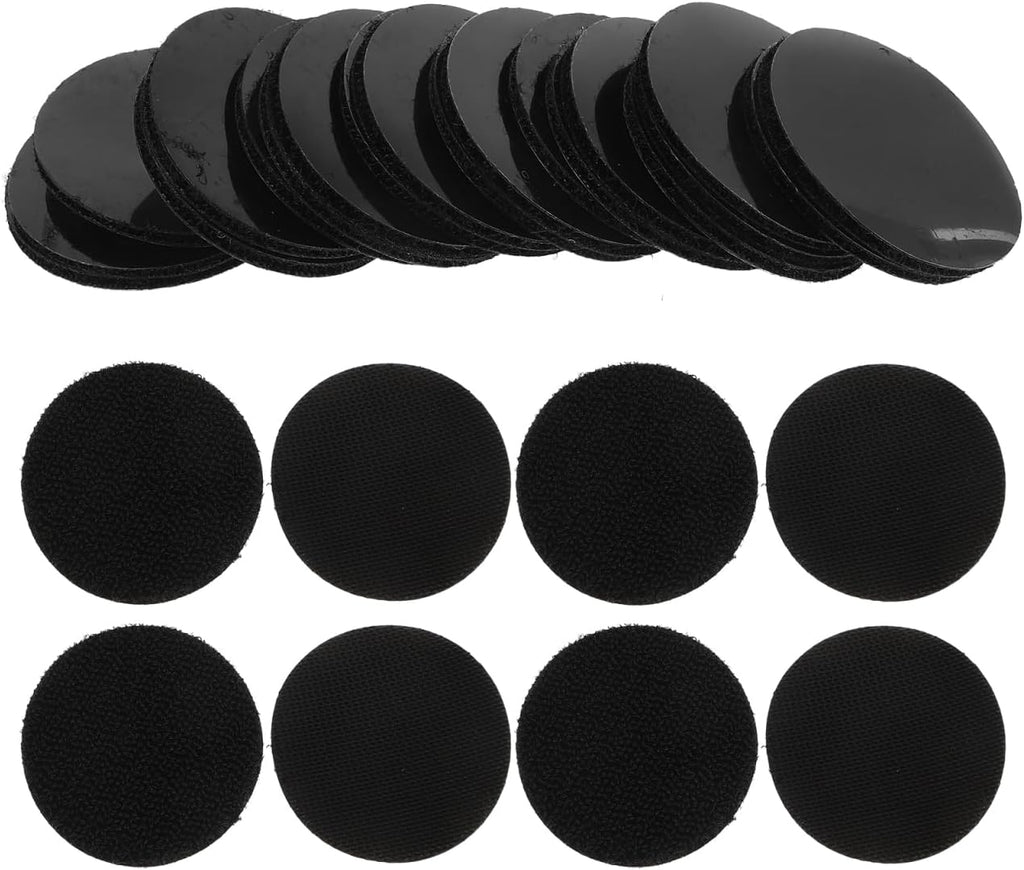 STOBAZA 20 Pairs Car Foot Pad Fixers with Self Adhesive Dual Lock Invisible Non Slip Auto Carpet Grippers for Secure Floor Mat Fixing