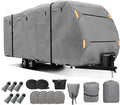Heavy Duty RV Cover for Venture RV SportTrek ST251VFK 2024-2027, Water Resistant Travel Trailer RV Cover with Zipper Access Panels, Travel Trailer Cover for Outdoor Seasonal Storage