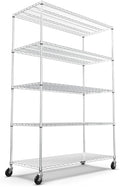 5 Tier NSF Metal Shelf Wire Shelving Unit, 6000lbs Capacity Heavy Duty by Brandpouseayar