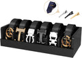 belt organizer for closet - 6 grids black, main product view