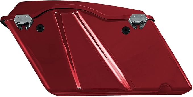 XFMT Red Hard Saddlebags Saddle Bags Trunk W/Black Conversion Brackets - Image 5