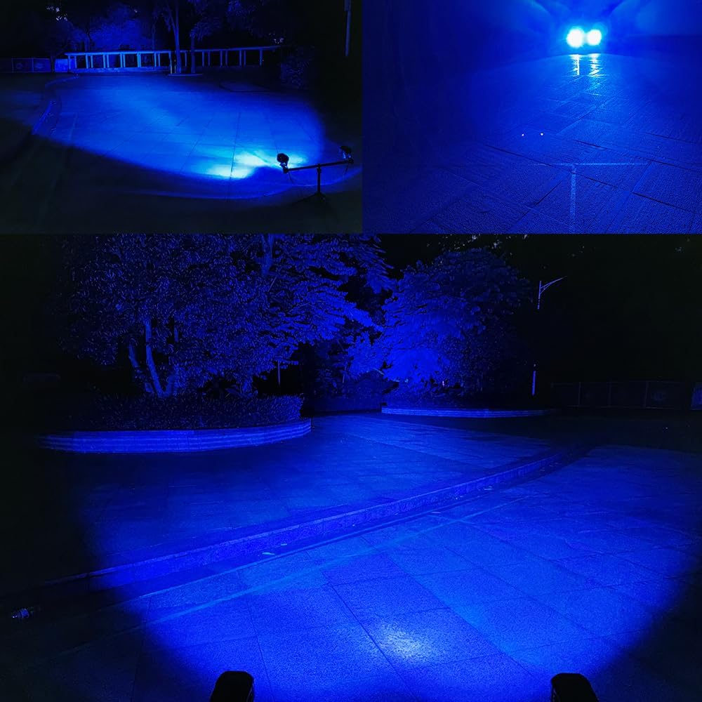 led blue offroad driving fog lights pod 2pcs, package contents