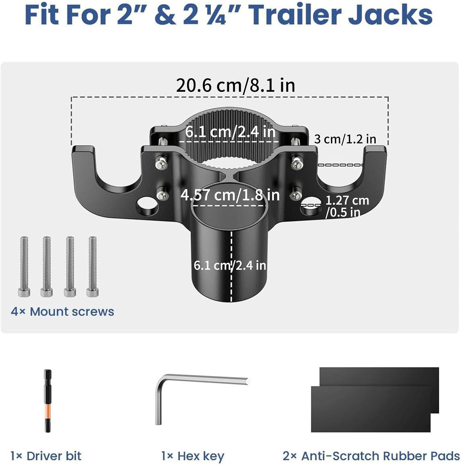 Towing Organizer Box - 7 Way Waterproof Aluminum Alloy for Secure Storage, Rv Accessory with Rust-Resistant Design, Trailer Hitch Organizer for Car SUV Truck Van Rv Camper Travel Road