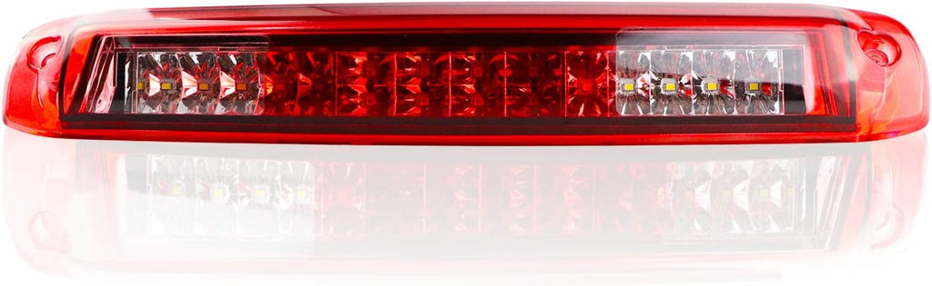 Tresound 3rd Third Brake Light for Chevy Silverado/GMC Sierra 1500 2500 3500 HD Classic 1999-2006 LED Cargo Light High Mount Lamp, Chrome Housing Red Lens