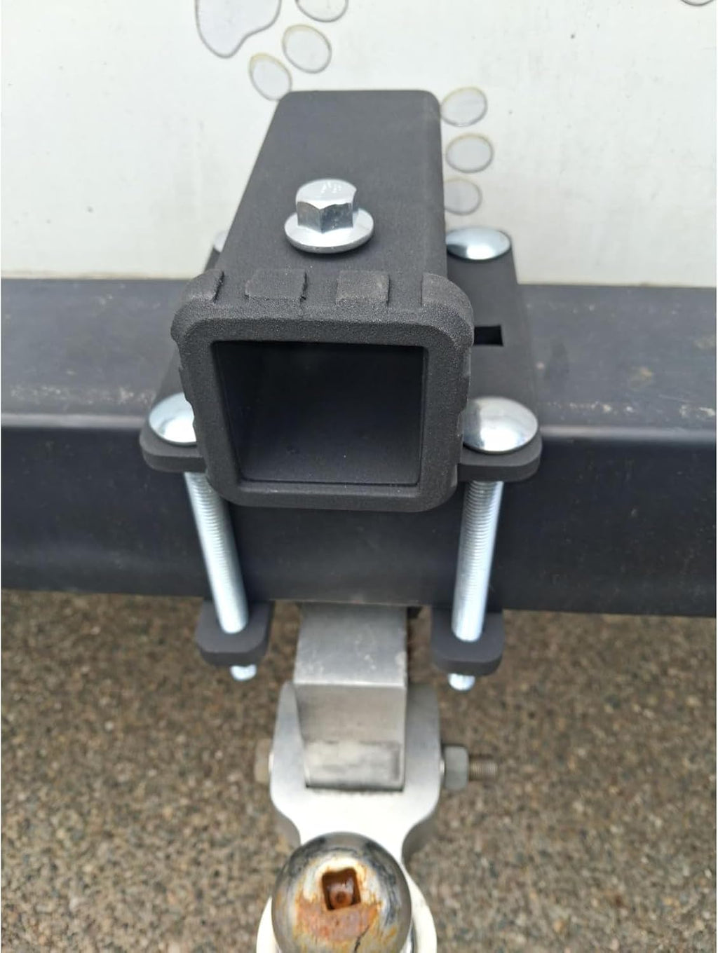 RV Bumper Hitch Receiver with Hitch Cover, Fits Various Beams