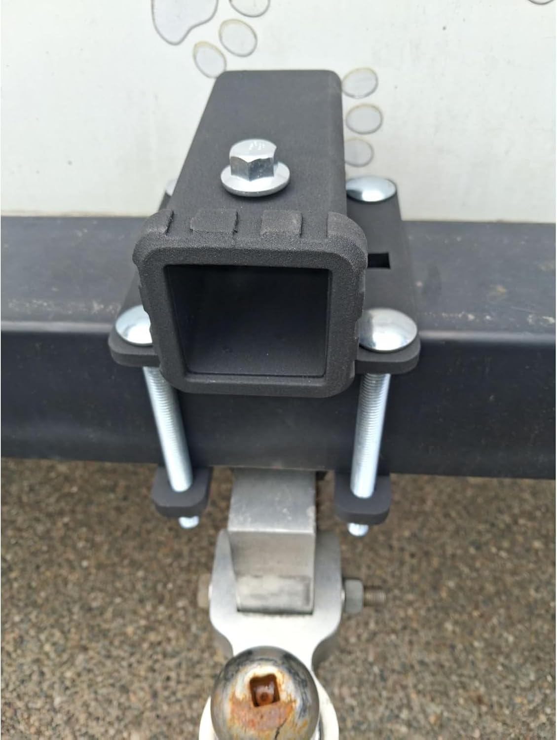 RV Bumper Hitch Receiver with Hitch Cover, Fits Various Beams