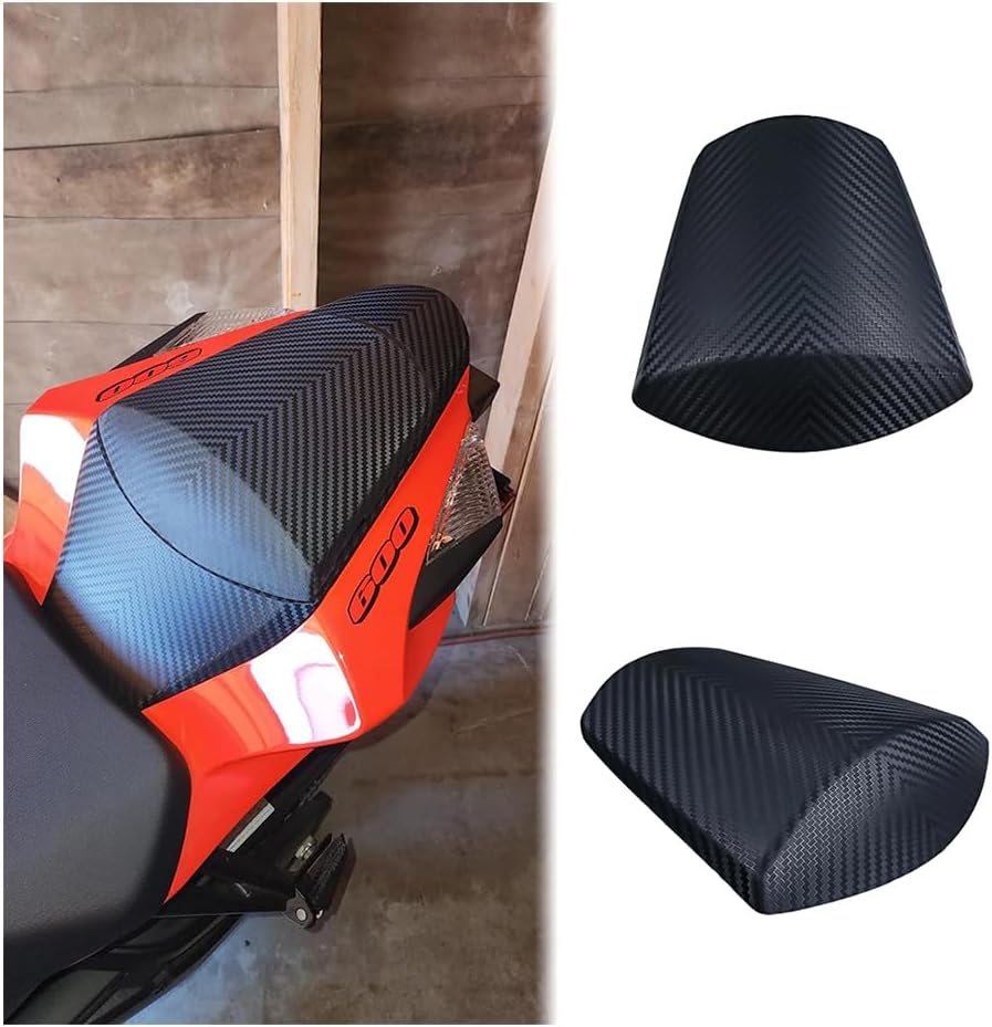 AISKA ABS Plastic Rear Seat Cowl for Suzuki GSXR600 GSXR750 2011-2024 | Matte Black Carbon Fiber Look, Non-Carbon ABS Construction, Solo Tail Fairing Cowling, Direct Bolt-On, Scratch Resistant