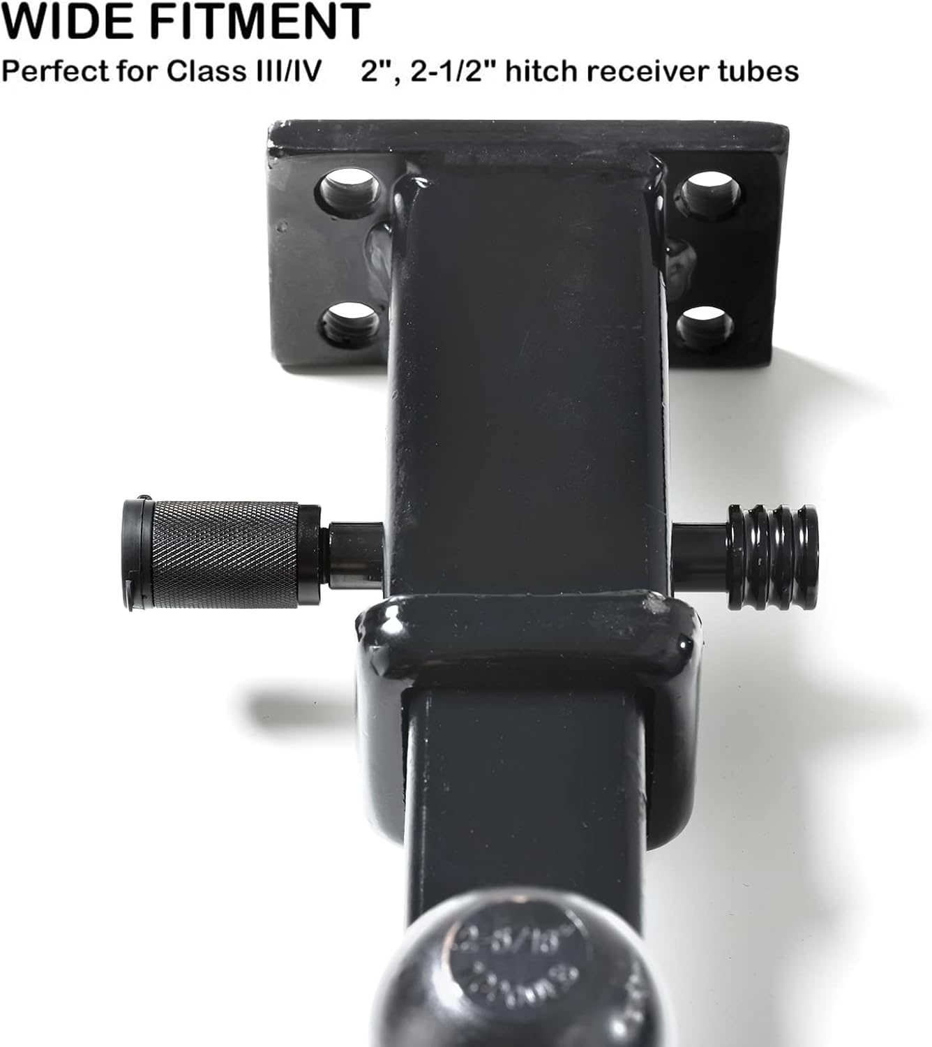 CZC AUTO Trailer Hitch Lock, 5/8 Inch Dia, 4 Inch Super Extra Long Receiver Pin for Class III IV Hitches, for Hitch Bike Rack Tray Ball Tow Rope, for Trailer Truck Car Boat (1 Pack)