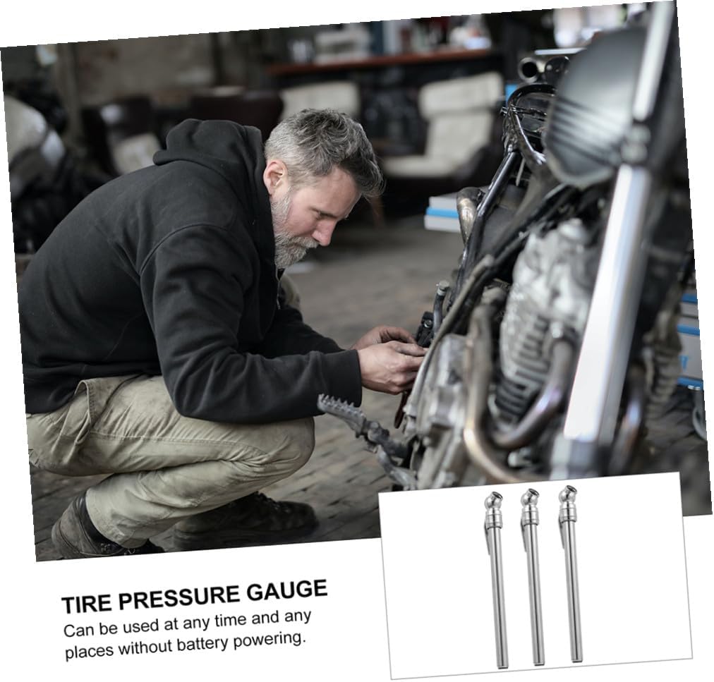 5Pcs Portable Tire Pressure Gauge Pen Set for Cars Heavy Duty Mechanical Tire Pressure Tools Suitable for Automotive Maintenance and Safety Inspections