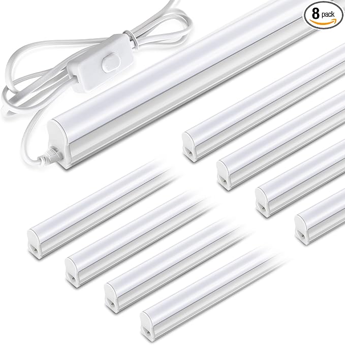 Pak 4FT LED Shop Lights, 2300LM 6500K Cool White, 20W Energy Efficient Linkable by Paklighting