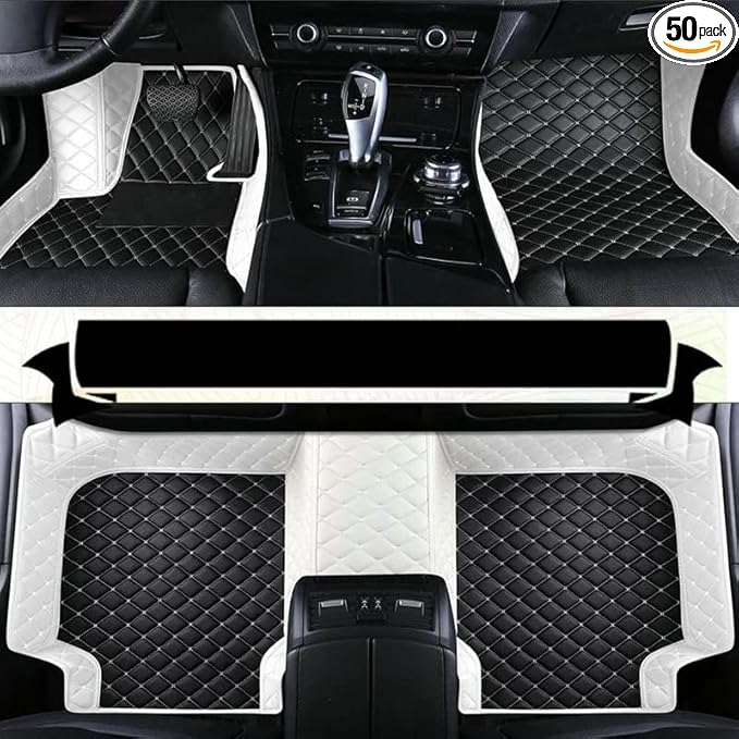 TAHALICustom Colors Car Floor Mats Black Pink by Unknown