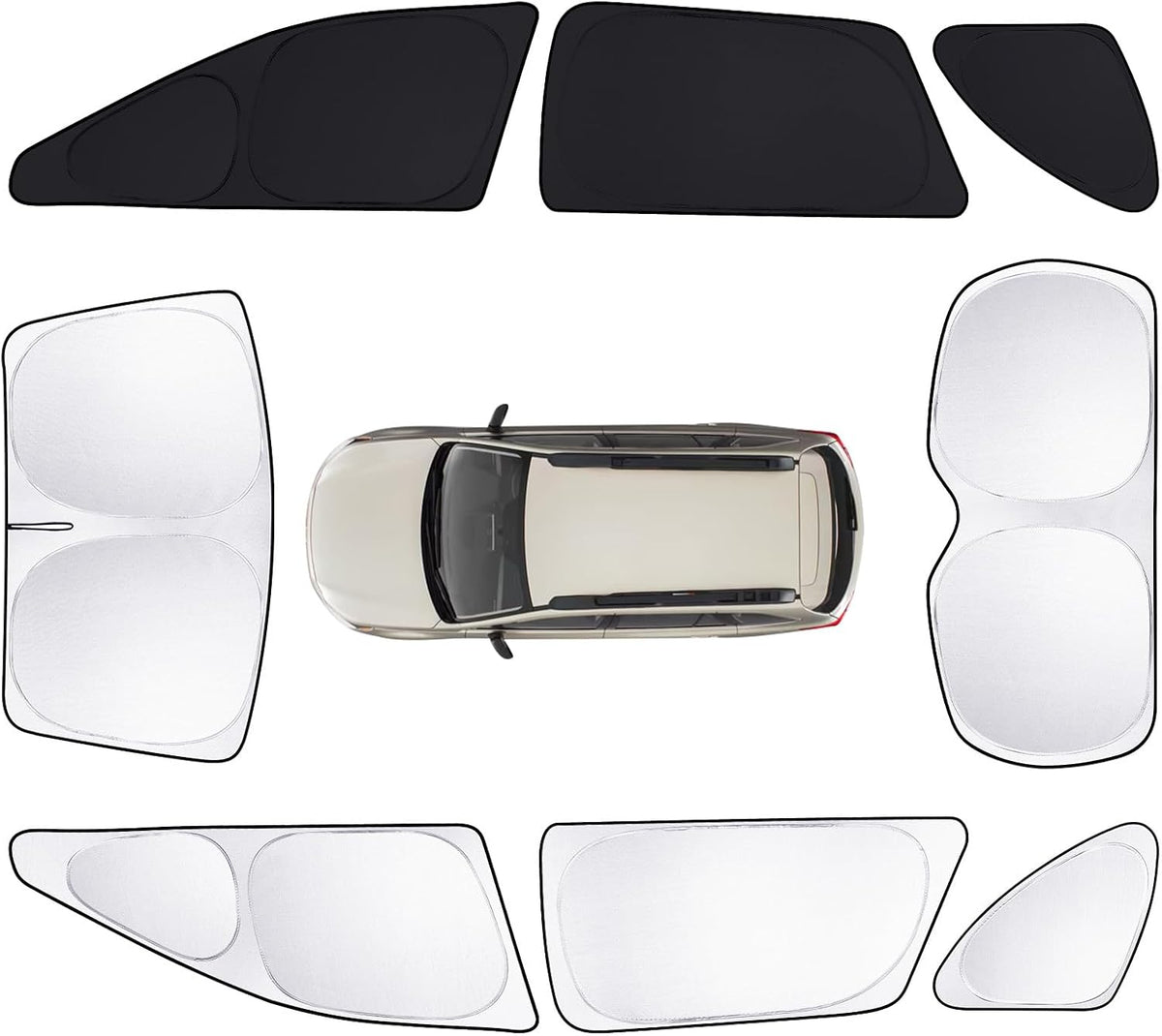 8pcs Car Window Shades for Subaru Outback Wagon 2015-2019 Accessories,